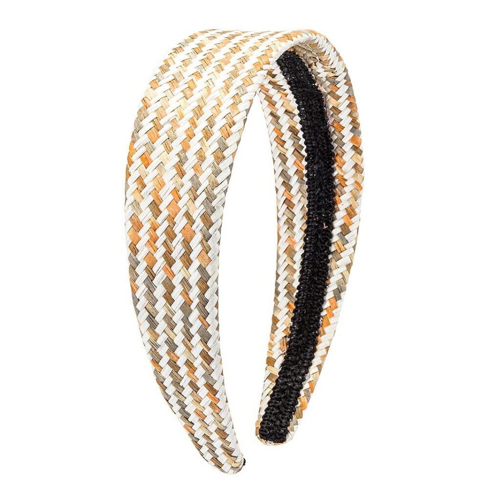 Lovers and Friends Jann Headband Color: Multi Woven Raffia